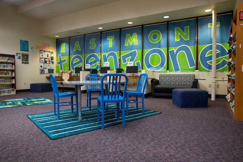 Eastmont Branch Library, 11/2021, by Doug Zimmerman